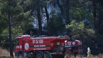 Osmaniye’de, Yarpuz Mahallesi Türkü mevkisinde çalılık alanda başlayan ve rüzgarın