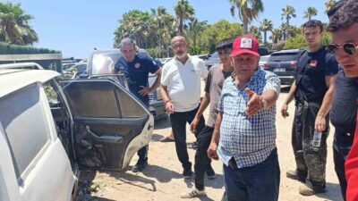 Manavgat ilçesindeki bir otele sineklik ölçüsü almak üzere giden bir