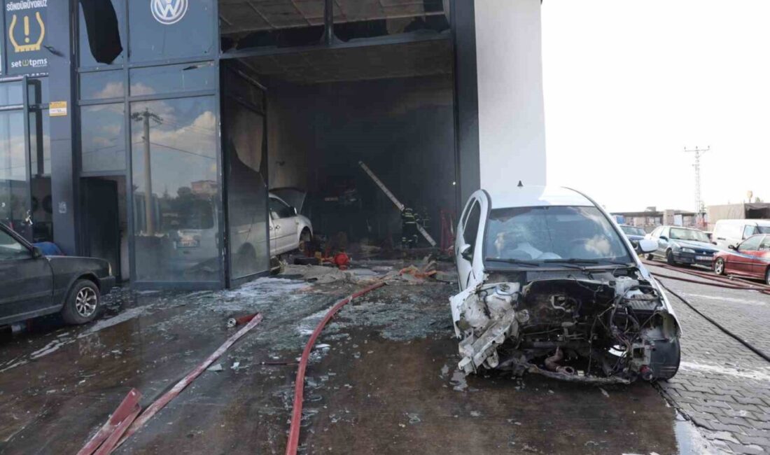 Nevşehir’de bir oto tamir dükkanında meydana gelen yangında 5 kişi