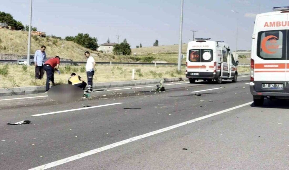 Kayseri’nin İncesu ilçesinde meydana gelen trafik kazasında bir kişi hayatını