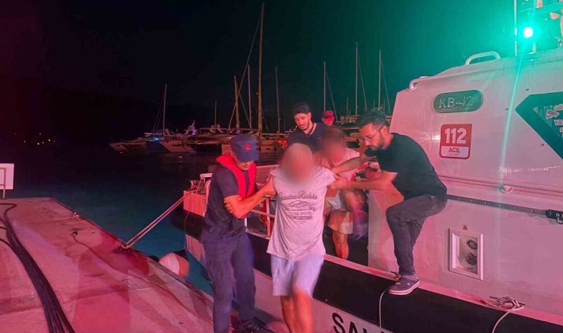 Muğla ilinin Marmaris ilçesinde bir özel tekne içerisinde rahatsızlanan bir