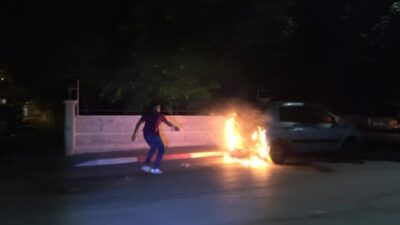 Antalya’nın Muratpaşa ilçesinde dün gece meydana gelen bir olayda, park