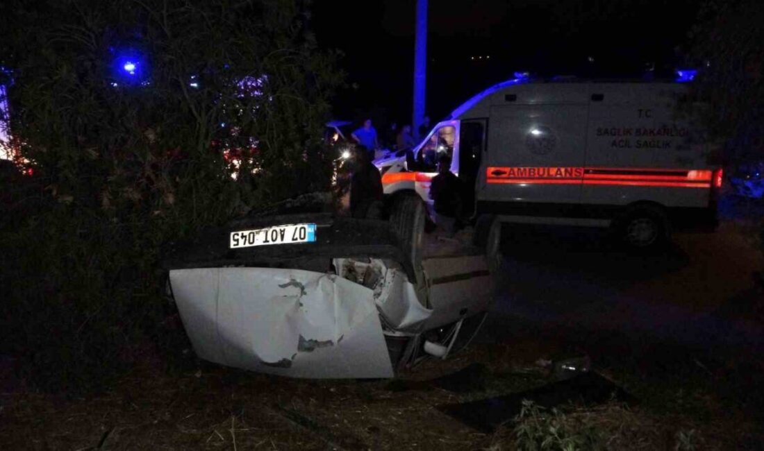 Antalya’nın Manavgat ilçesinde D-400 Karayolu üzerinde Taşağıl-Bekirler mevkiinde meydana gelen