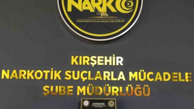 Kırşehir’de polis ekipleri tarafından durdurulan bir araçta uyuşturucu haplar bulundu.
