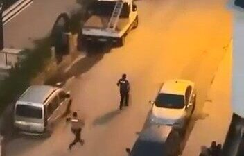 Elazığ’da, dün Ulukent Mahallesi’nde gerçekleşen olayda, polis tarafından durdurulmaya çalışılan