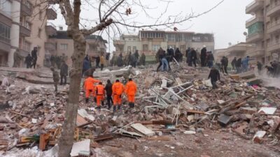 Malatya’da 6 Şubat depremlerinde yıkılarak 14 kişinin hayatını kaybettiği Şadoğlu