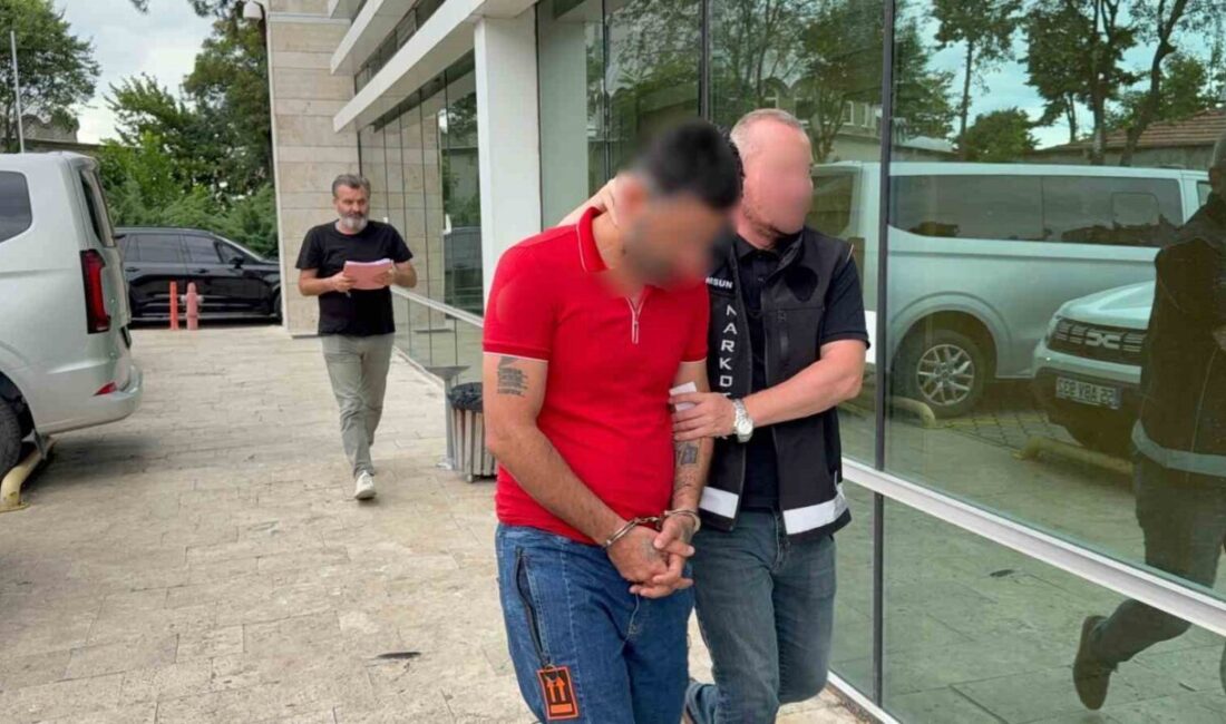 Samsun’da, İl Emniyet Müdürlüğü Narkotik Suçlarla Mücadele Şube Müdürlüğü ekipleri