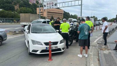 Samsun’da, Liman Mahallesi Atatürk Bulvarı yan yolunda meydana gelen trafik