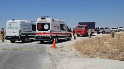 Şanlıurfa’da bir kişi, Karaköprü ilçesine bağlı Aşıkköy Mahallesi yakınlarında kamyonette