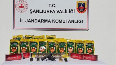 Şanlıurfa’nın Ceylanpınar ilçesinde gerçekleştirilen bir operasyonda ruhsatsız bir tabanca ile