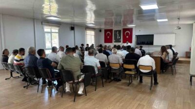 Sarıgöl ilçesi Kaymakamı Halil Dalak’ın başkanlığını yaptığı muhtarlar toplantısında, orman