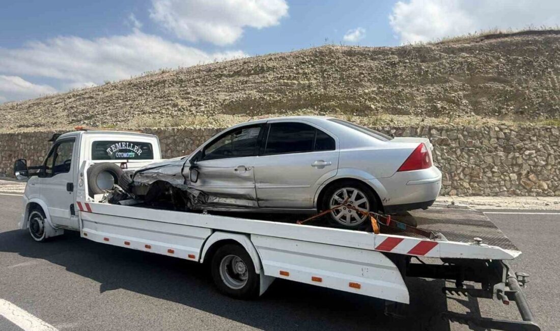 Sarıkamış ilçesinde meydana gelen bir trafik kazasında, seyir halindeki bir