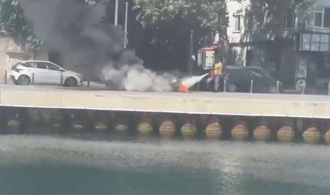 Sarıyer ilçesinde meydana gelen yer altı elektrik kablolarındaki yangın, çevrede