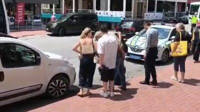 Ereğli ilçesinde scooter ile seyir halindeyken denge kaybı yaşayan bir