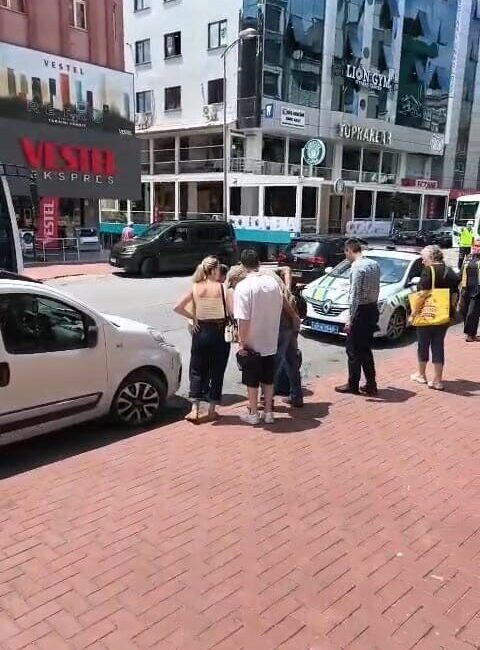 Ereğli ilçesinde scooter ile seyir halindeyken denge kaybı yaşayan bir