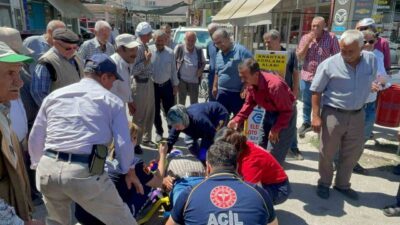 Karaman’da, bir otomobil ile çarpışan motosiklet sürücüsü yaralandı. Olay, Mansurdede