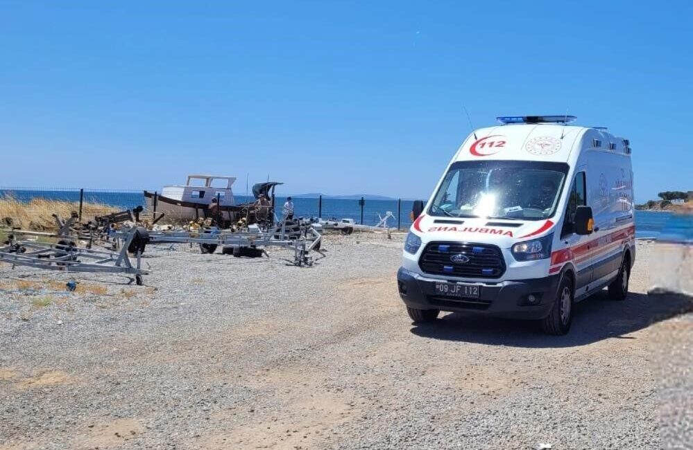 Didim ilçesinde serinlemek için denize giren 70 yaşındaki bir kadın