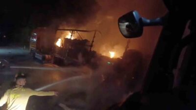 Çanakkale’nin Lapseki-Biga yolu üzerinde seyir halindeyken meydana gelen bir olayda,