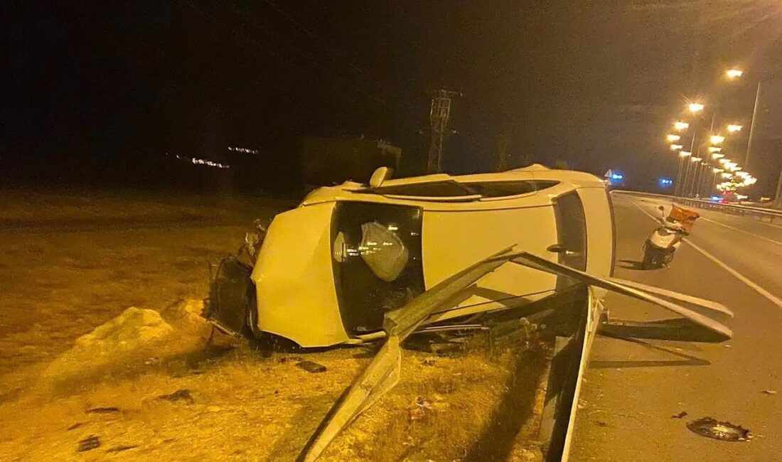 Siirt çevre yolunda meydana gelen trafik kazasında, bir hafif ticari