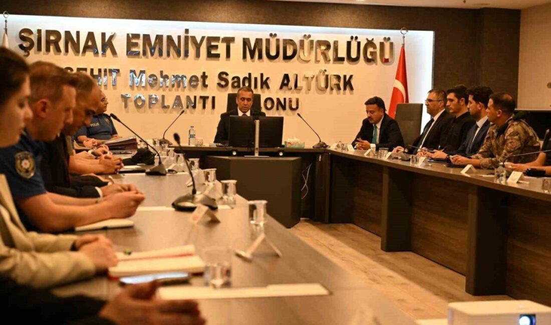 Şırnak’ta gerçekleştirilen geniş kapsamlı güvenlik toplantısında, İl Emniyet Müdürü Volkan