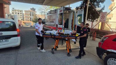 Şırnak’ın Cizre ilçesinde meydana gelen trafik kazasında bir otomobilin şarampole