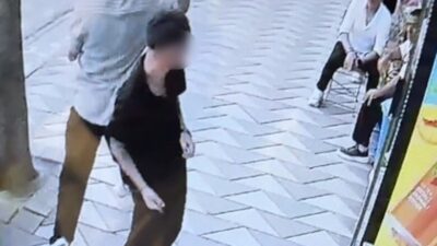 Eskişehir’de yaşanan bir kavgada bir kişiyi silahla kovalayıp dükkanın önünde