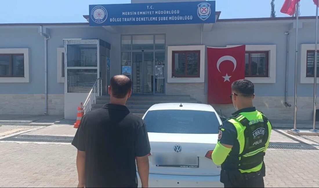 Mersin polis ekipleri, sosyal medyada paylaşılan trafik kuralı ihlali görüntülerine