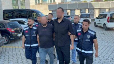 Samsun’da gerçekleştirilen polis operasyonunda, polis ekipleri tarafından şüpheli şahıs ve