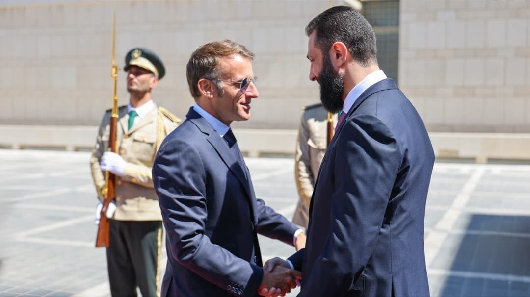 Fransa Cumhurbaşkanı Emmanuel Macron, Şam ziyareti sırasında Suriye Devlet Başkanı