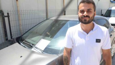 Antakya ilçesinde seyir halindeyken park halindeki bir araca çarpan sürücü