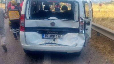 Balıkesir’in Susurluk ilçesinde, Balıkesir-Bursa kara yolunda bir tır ile bir