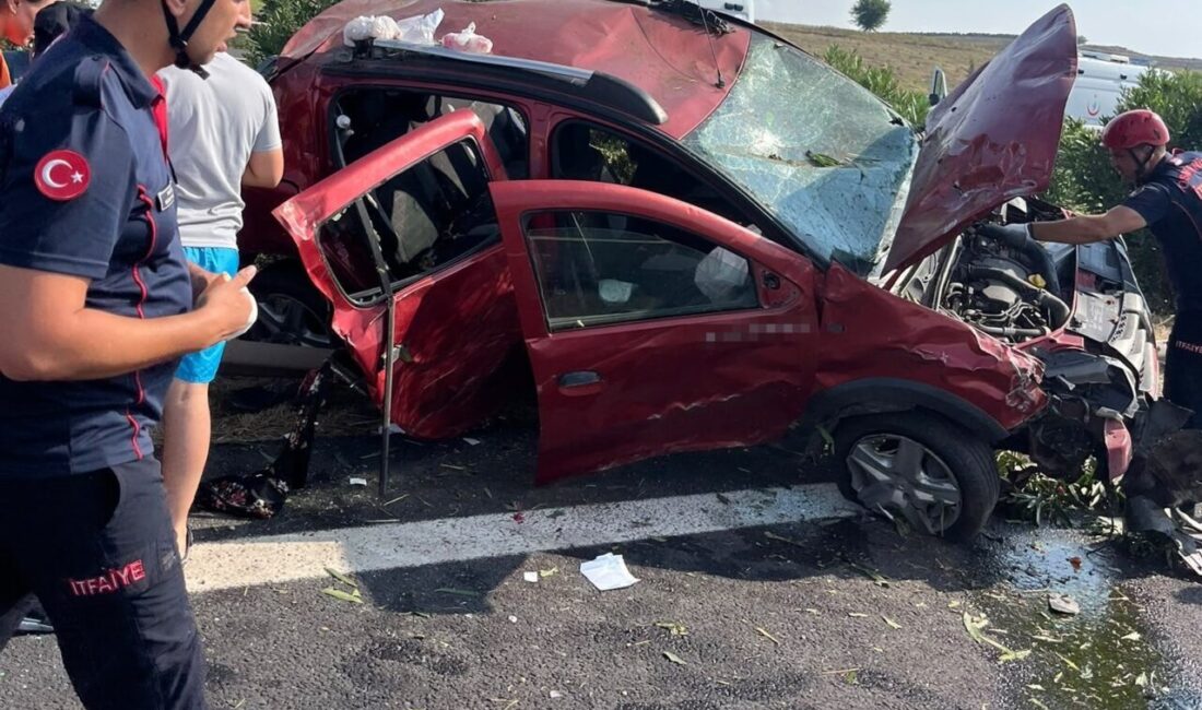 Osmaniye’de TAG Otoyolu’nda meydana gelen bir tek taraflı trafik kazasında,