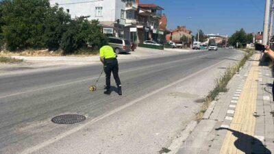 Kütahya’nın Tavşanlı ilçesinde, kontrolü kaybederek düşen 14 yaşındaki bir scooter