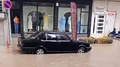 Tavşanlı ilçesinde meydana gelen yoğun yağış, olumsuz etkilere neden oldu.