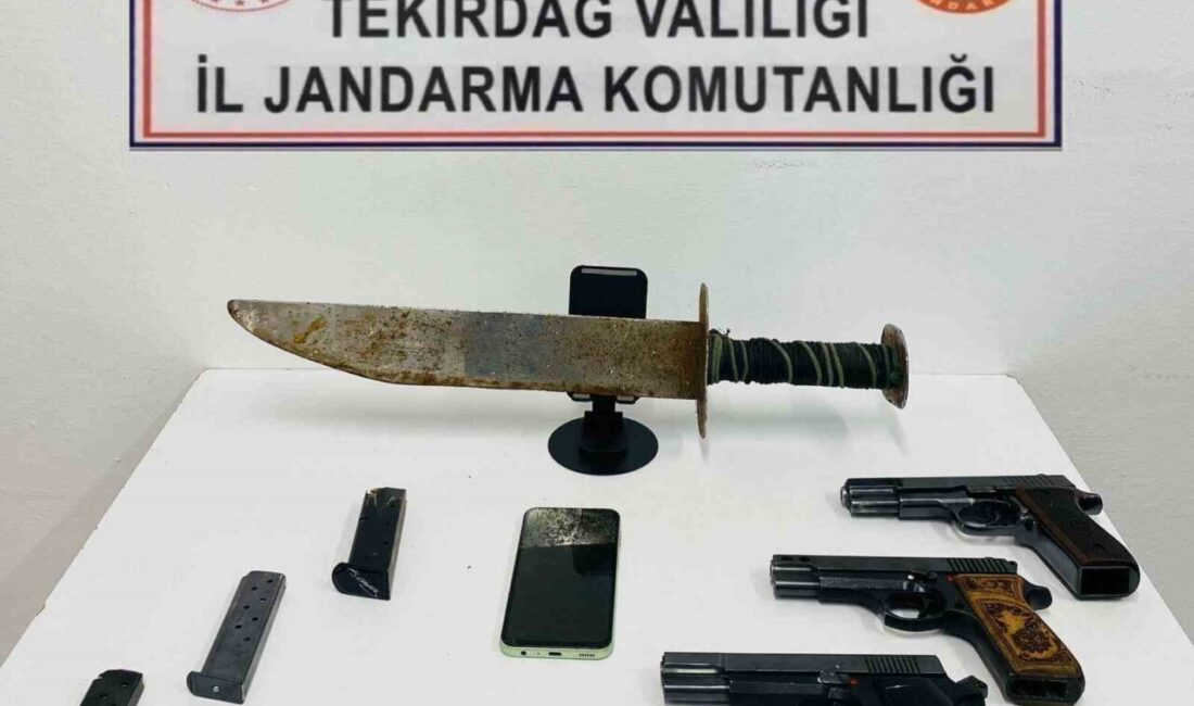 Tekirdağ’da Haziran ayında yapılan operasyonlarda büyük miktarda silah, uyuşturucu, kaçak