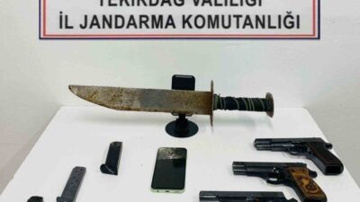 Tekirdağ’da Haziran ayında yapılan operasyonlarda büyük miktarda silah, uyuşturucu, kaçak