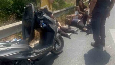 Tekirdağ’da dün meydana gelen bir motosiklet kazasında, 1’i çocuk 3
