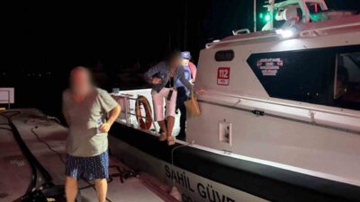 Marmaris ilçesi açıklarında seyreden bir ticari teknedeki bir vatandaşın rahatsızlanması