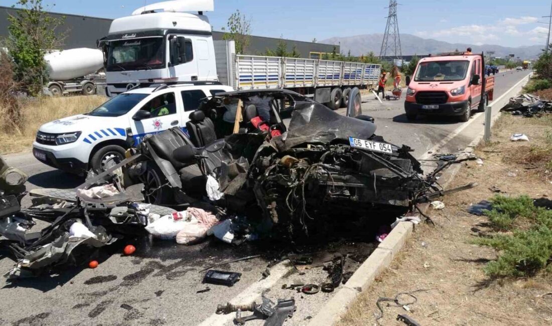 Malatya’da meydana gelen feci kazada, bir kişi yaralandı. Kaza, Yeşilyurt