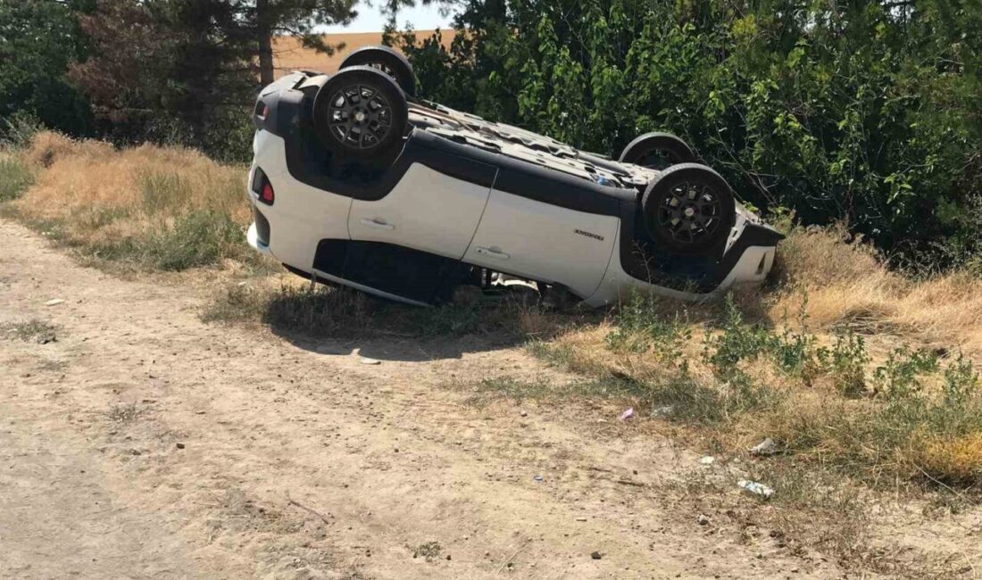Ereğli ilçesinde meydana gelen trafik kazasında tırın lastiği patlayarak yola