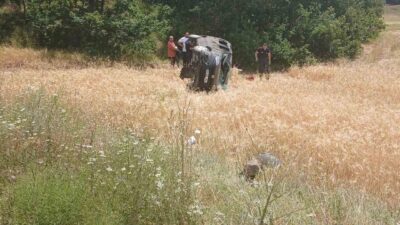 Niksar’ın Çamiçi Yaylası Cer Köyü mevkiinde meydana gelen trafik kazasında,