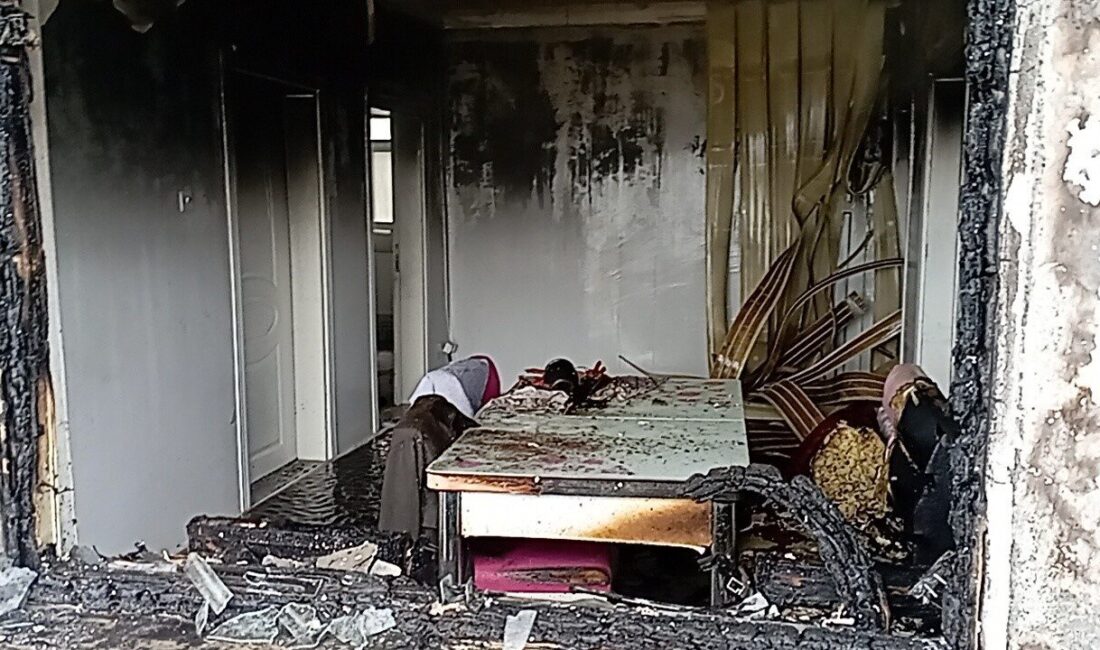 Tokat’ın Yeşilyurt ilçesindeki bir evde çıkan yangın sonucunda ev kullanılamaz