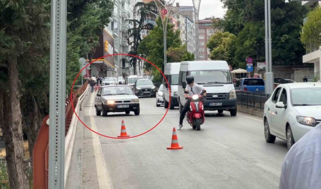 Samsun’da gerçekleşen bir trafik denetiminde, yabancı bir sürücü uygulamadan kaçmak