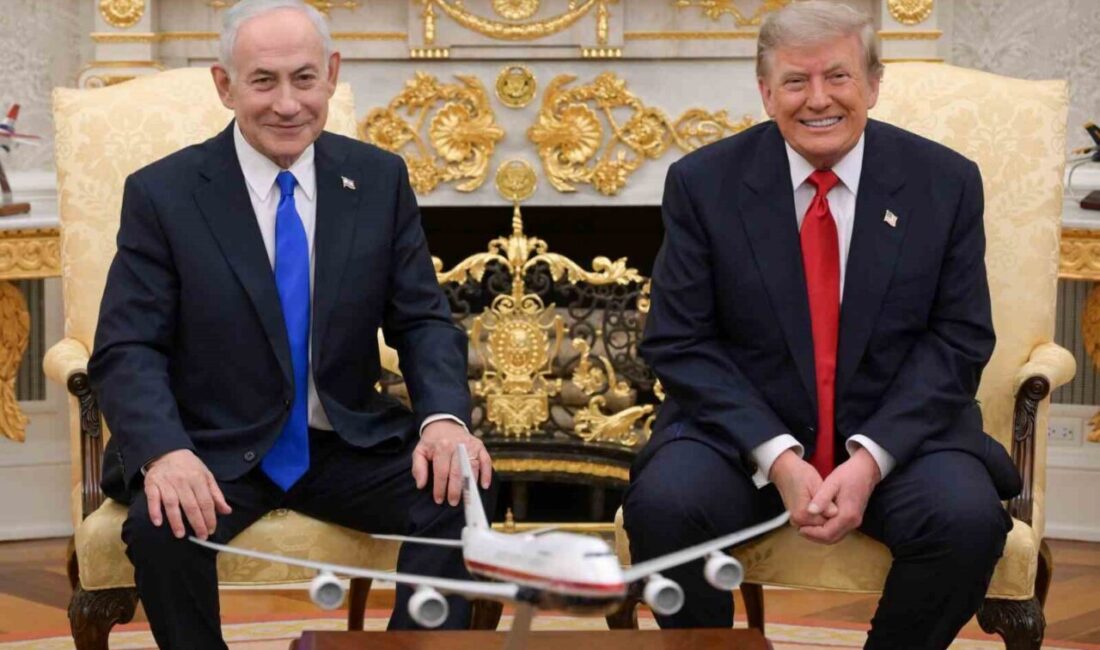 ABD Başkanı Donald Trump ve İsrail Başbakanı Binyamin Netanyahu, 28