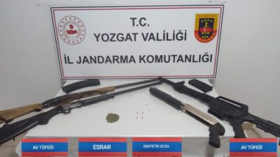 Yozgat İl Jandarma Komutanlığı ekipleri, zehir tacirlerine ve ruhsatsız silah