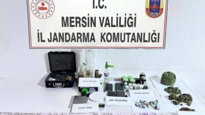 Mersin’in Silifke ilçesinde jandarma tarafından gerçekleştirilen operasyonda 1 kilo 923