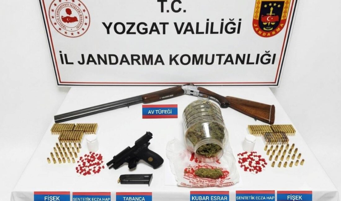 Yozgat İl Jandarma Komutanlığınca uyuşturucu madde ile mücadele kapsamında yürütülen