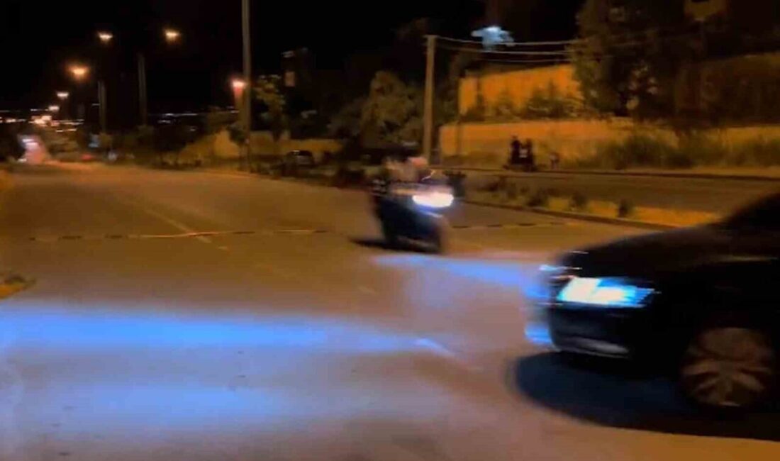 Kırıkkale’de kaydedilen video görüntülerine göre, dün gece Osmangazi Mahallesi Doğu
