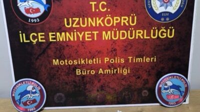 Uzunköprü ilçesinde faaliyet gösteren İlçe Emniyet Müdürlüğü’ne bağlı Motosikletli Polis