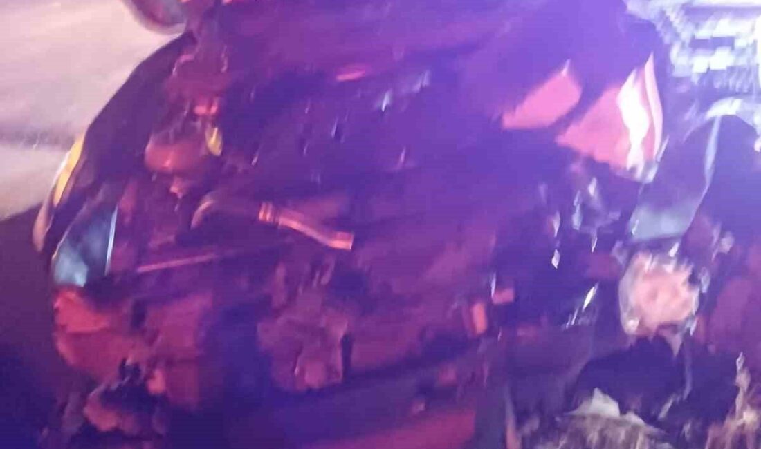 Van’ın Gürpınar ilçesinde meydana gelen trafik kazasında 2 otomobil çarpıştı